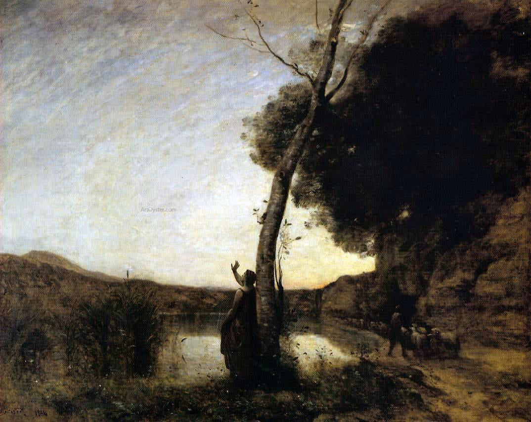 Jean-Baptiste-Camille Corot The Evening Star - Canvas Print