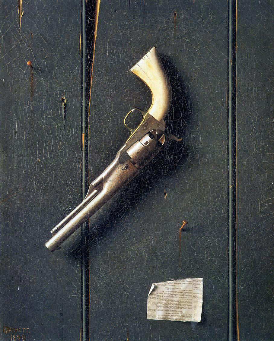 William Michael Harnett The Faithful Colt - Canvas Print