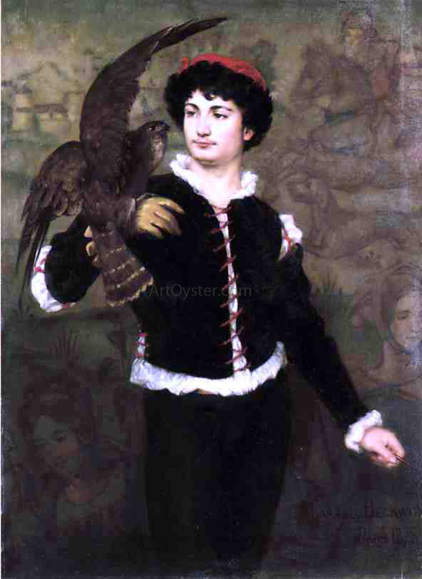 James Carroll Beckwith The Falconer - Canvas Print