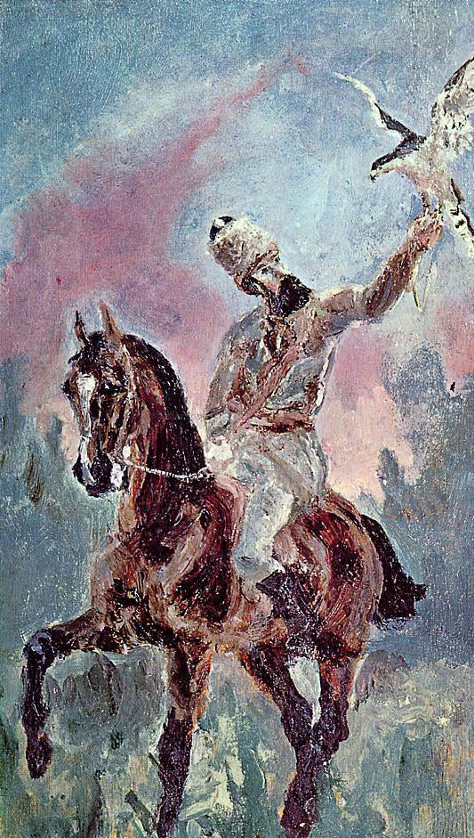 Henri De Toulouse-Lautrec The Falconer, Comte Alphonse de Toulouse-Lautrec - Canvas Print