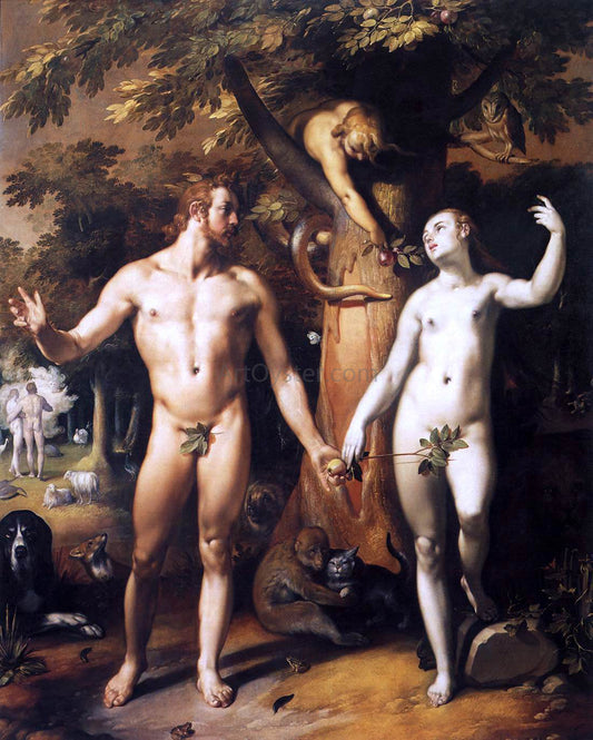 Cornelis Van Haarlem The Fall of Man - Canvas Print