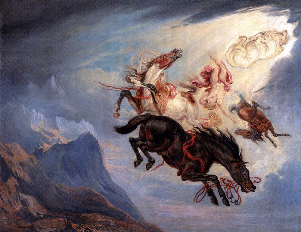James Ward The Fall of Phaeton - Canvas Print