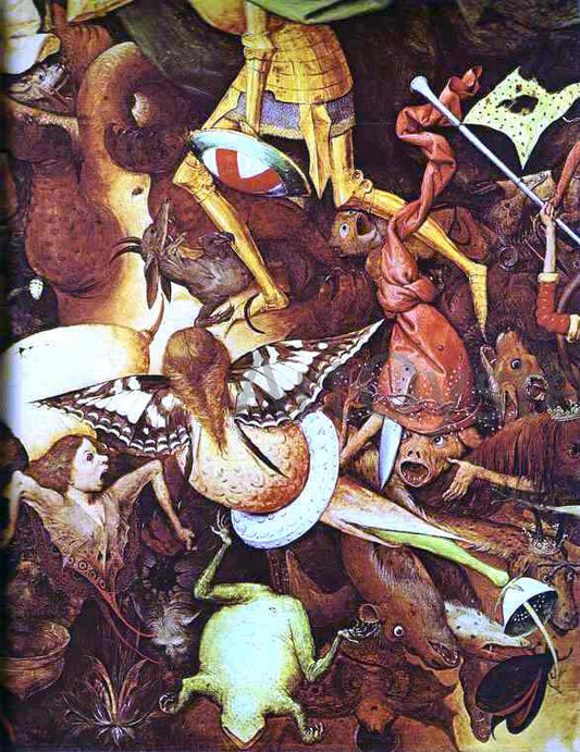 The Elder Pieter Bruegel The Fall of the Rebel Angels. Detail - Canvas Print