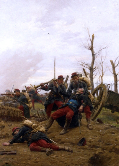 Paul-Louis-Narcisse Grolleron The Fallen Comrade - Canvas Print