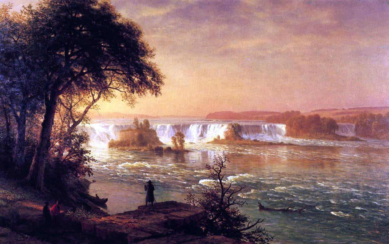 Albert Bierstadt The Falls of St. Anthony - Canvas Print