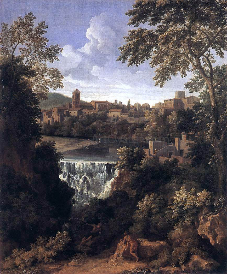Gaspard Dughet The Falls of Tivoli - Canvas Print