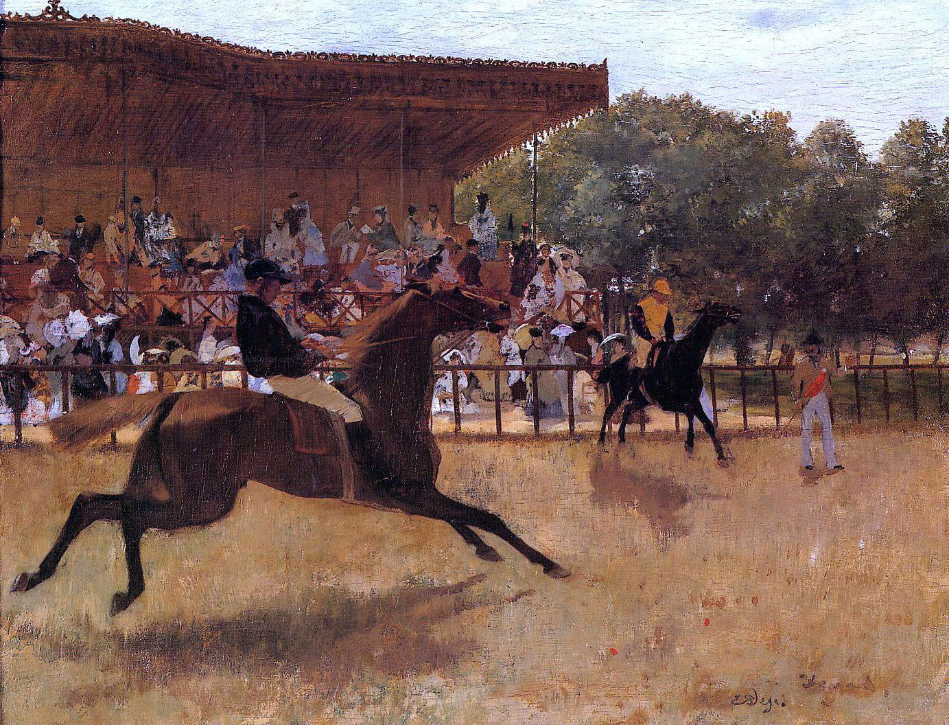 Edgar Degas The False Start - Canvas Print