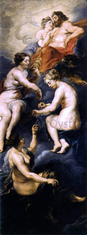 Peter Paul Rubens The Fate Spinning Marie's Destiny - Canvas Print