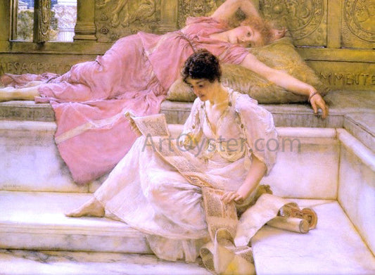 Sir Lawrence Alma-Tadema The Favourite Poet - Canvas Print