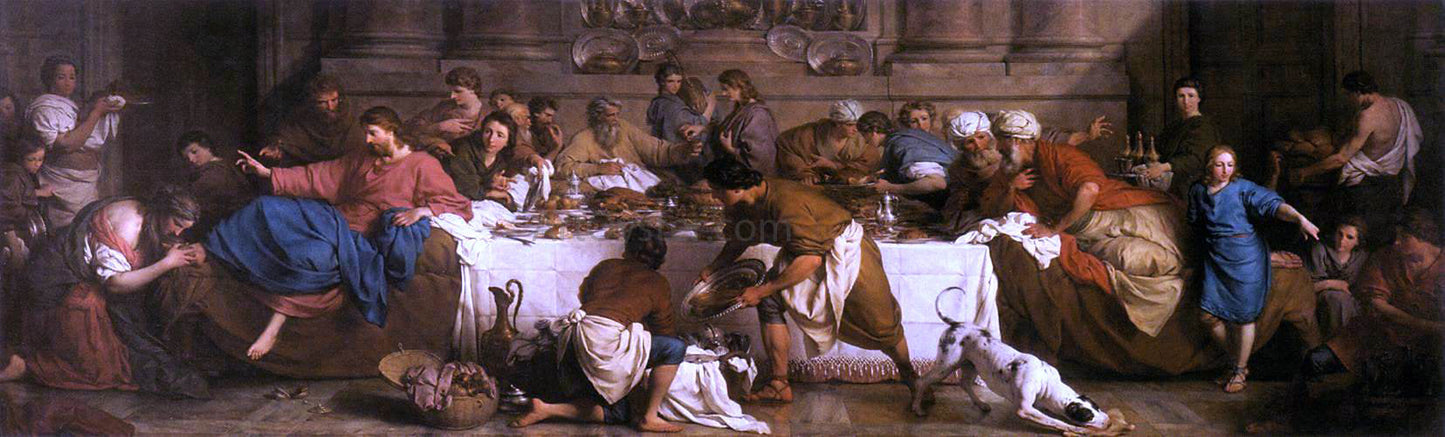 Pierre Subleyras The Feast in the House of Simon - Canvas Print
