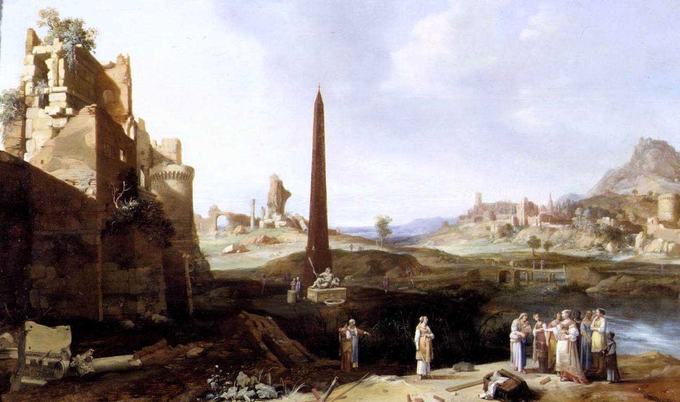 Bartholomeus Breenbergh The Finding of Moses - Canvas Print