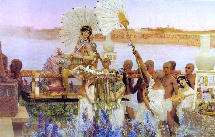 Sir Lawrence Alma-Tadema The Finding of Moses - Canvas Print