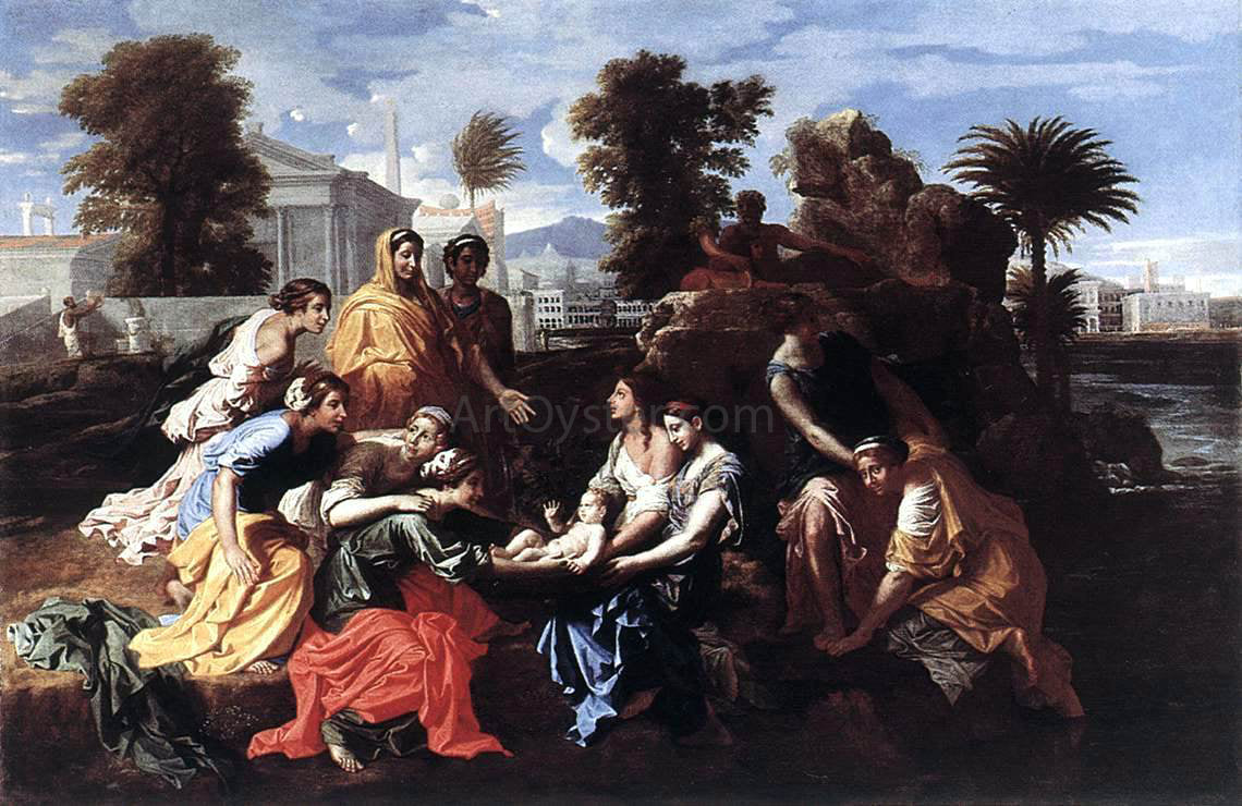 Nicolas Poussin The Finding of Moses - Canvas Print