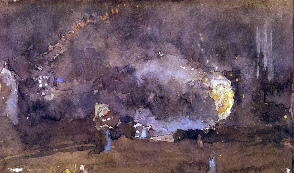James McNeill Whistler The Fire Wheel - Canvas Print