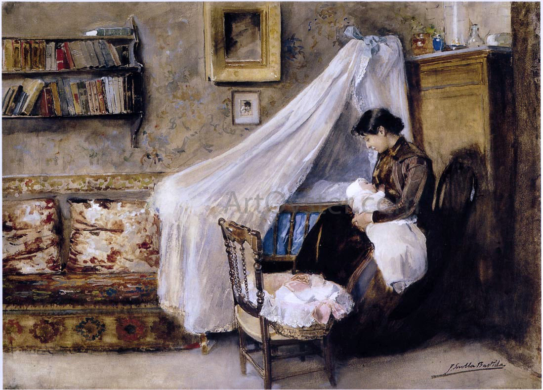 Joaquin Sorolla Y Bastida The First Child - Canvas Print