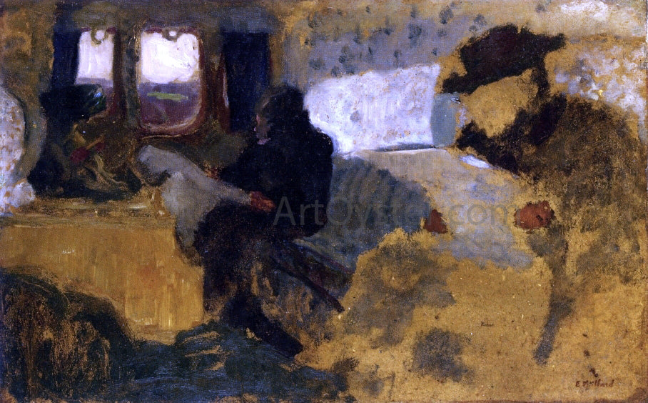 Edouard Vuillard The First Class Compartment - Canvas Print