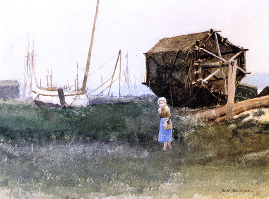 Dennis Miller Bunker The Fisher Girl, Nantucket - Canvas Print