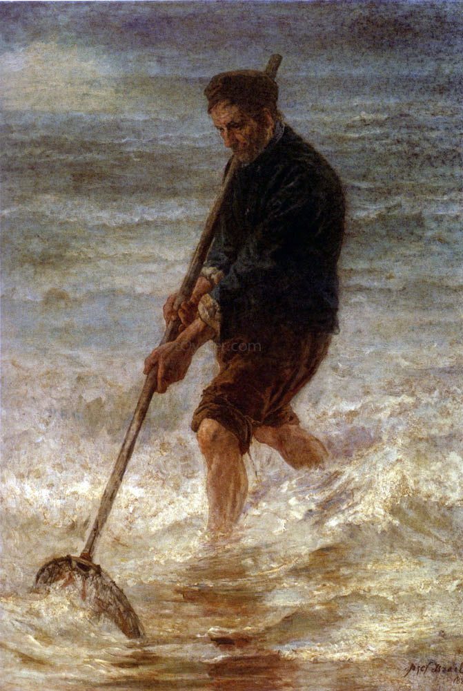 Jozef Israels The Fisherman - Canvas Print