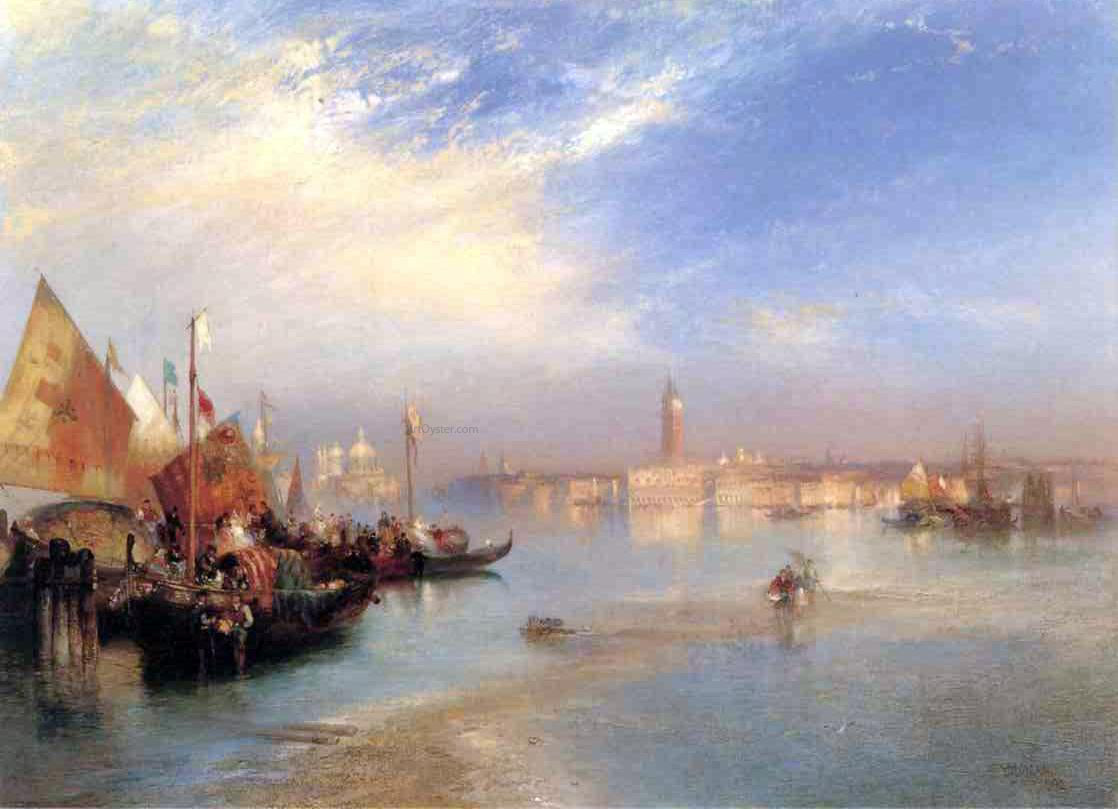 Thomas Moran The Fishermans Wedding Party - Canvas Print