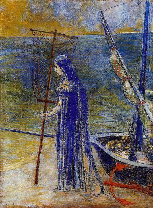 Odilon Redon The Fisherwoman - Canvas Print