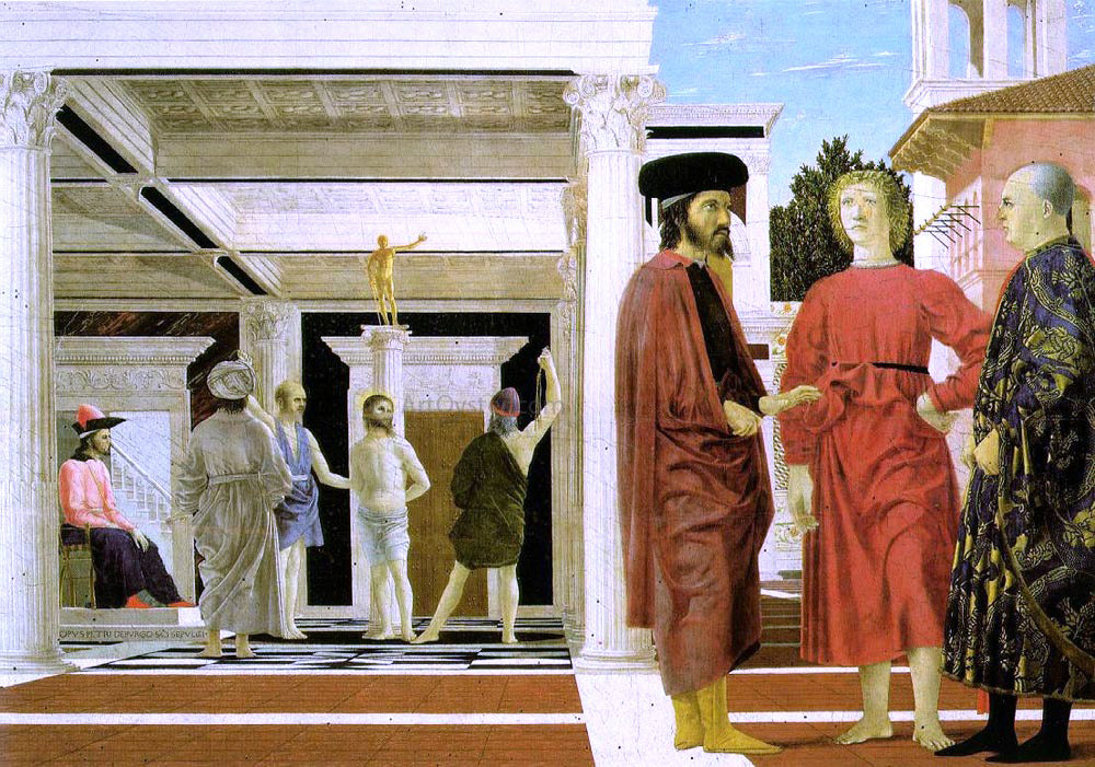Piero Della Francesca The Flagellation - Canvas Print