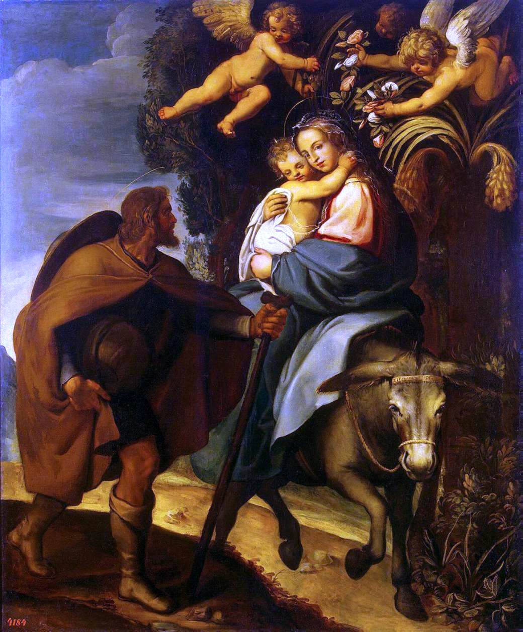 Bartolomeo Carducho The Flight into Egypt - Canvas Print