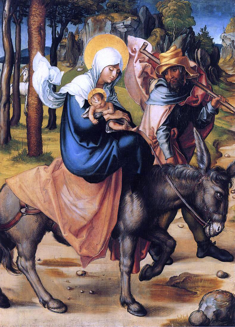 Albrecht Durer The Flight into Egypt - Canvas Print