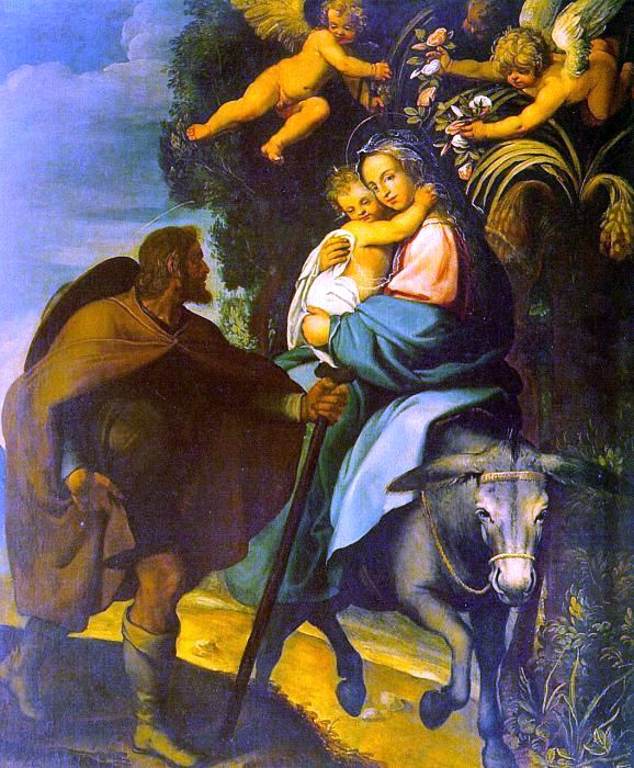 Bartolome Carducho The Flight into Egypt - Canvas Print