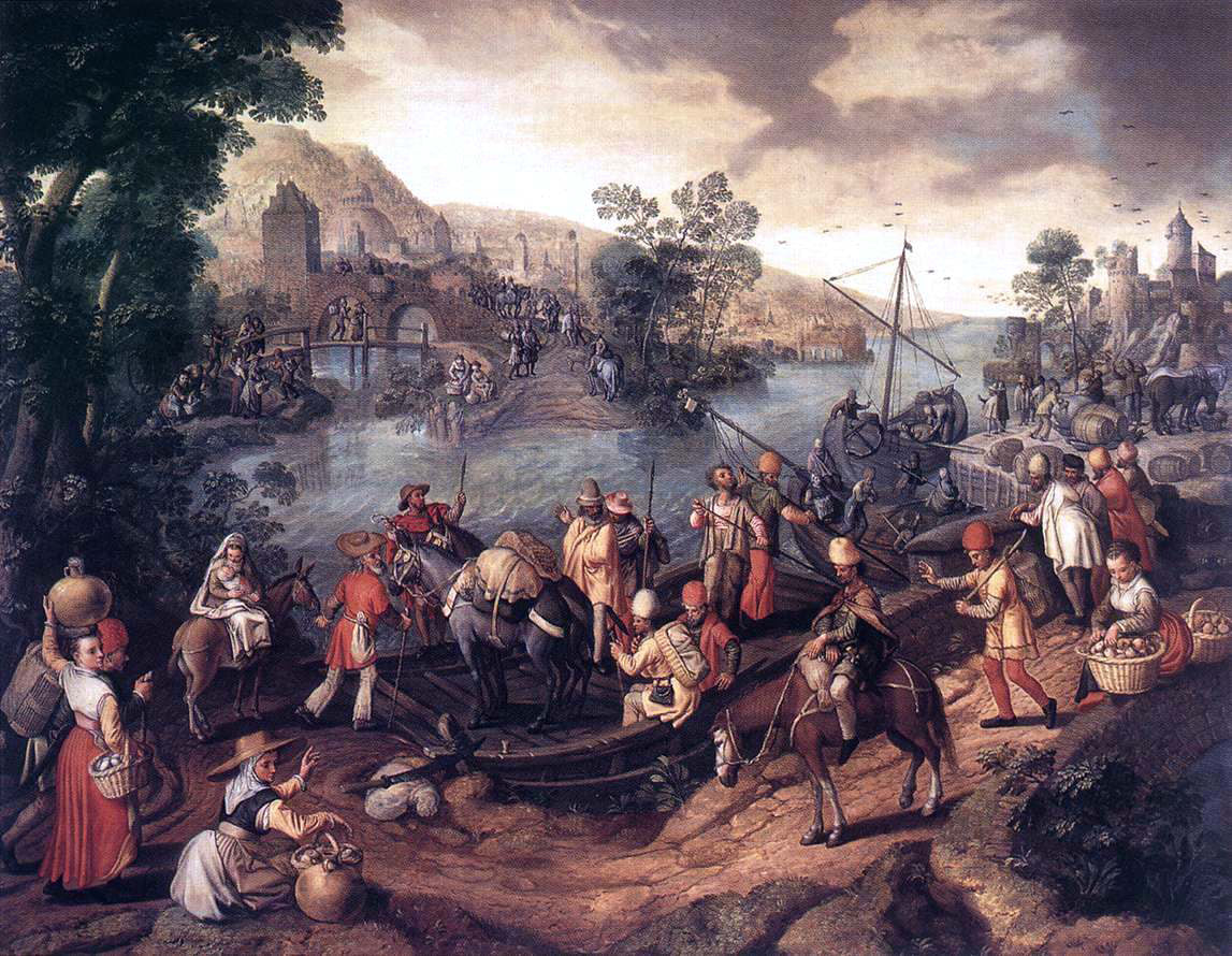 Joachim Beuckelaer The Flight into Egypt - Canvas Print