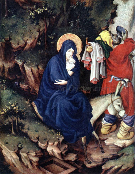 Melchior Broederlam The Flight into Egypt - Canvas Print