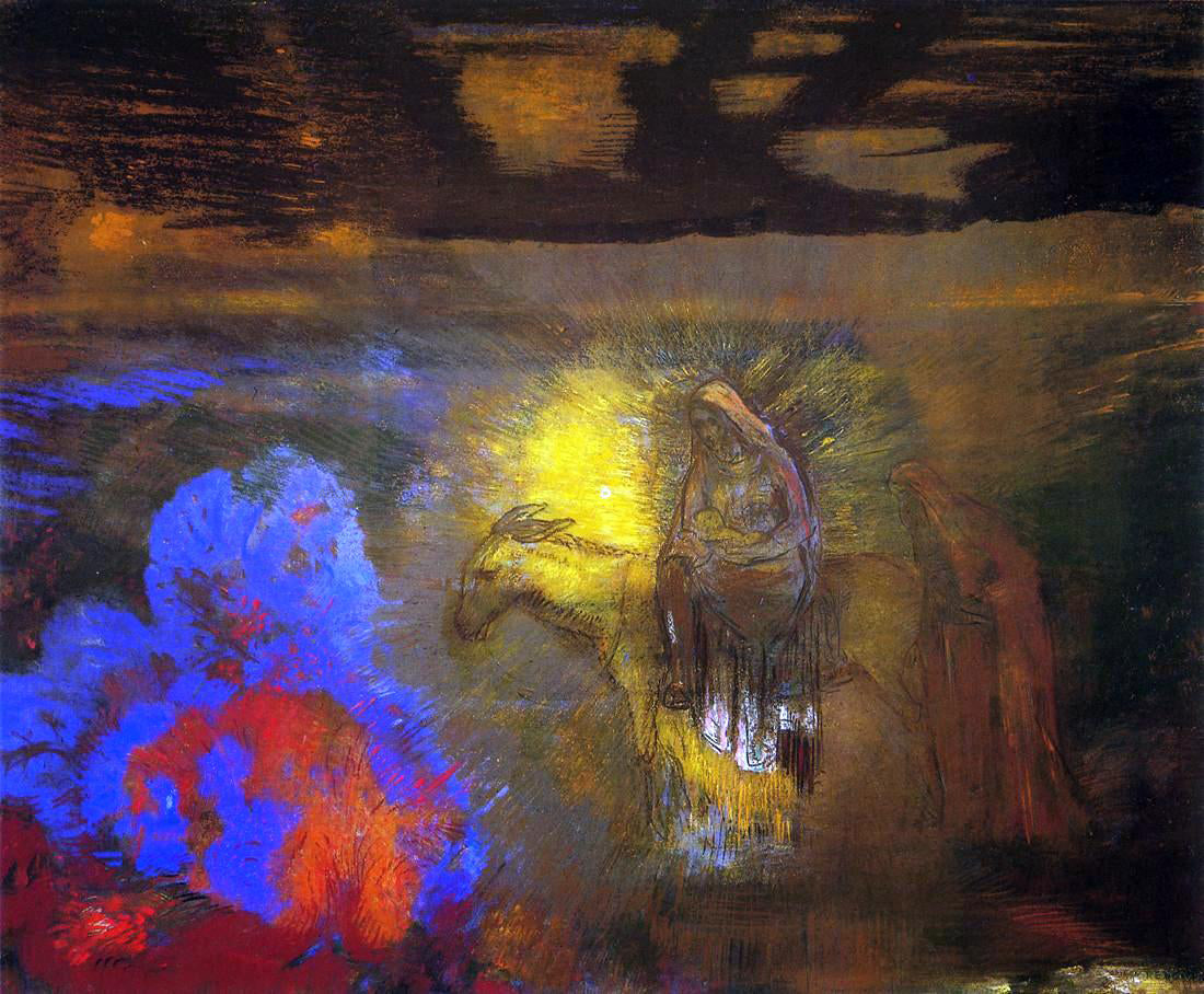 Odilon Redon The Flight into Egypt - Canvas Print