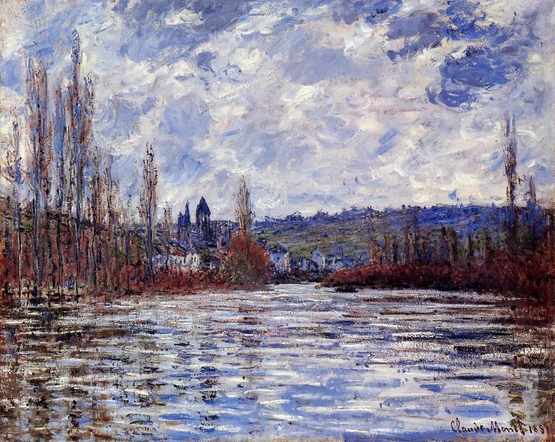 Claude Oscar Monet The Flood of the Seine at Vetheuil - Canvas Print