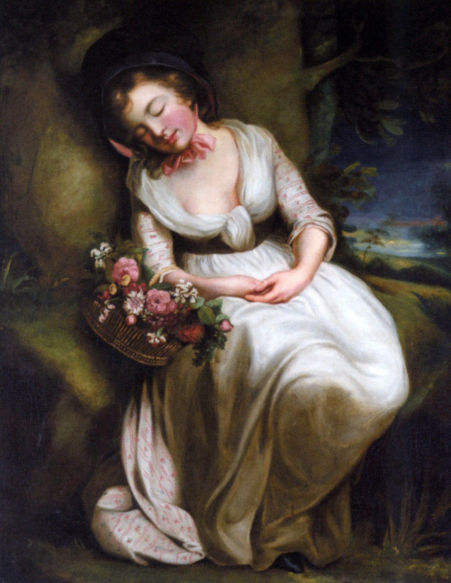 James Northcote The Flower Girl - Canvas Print