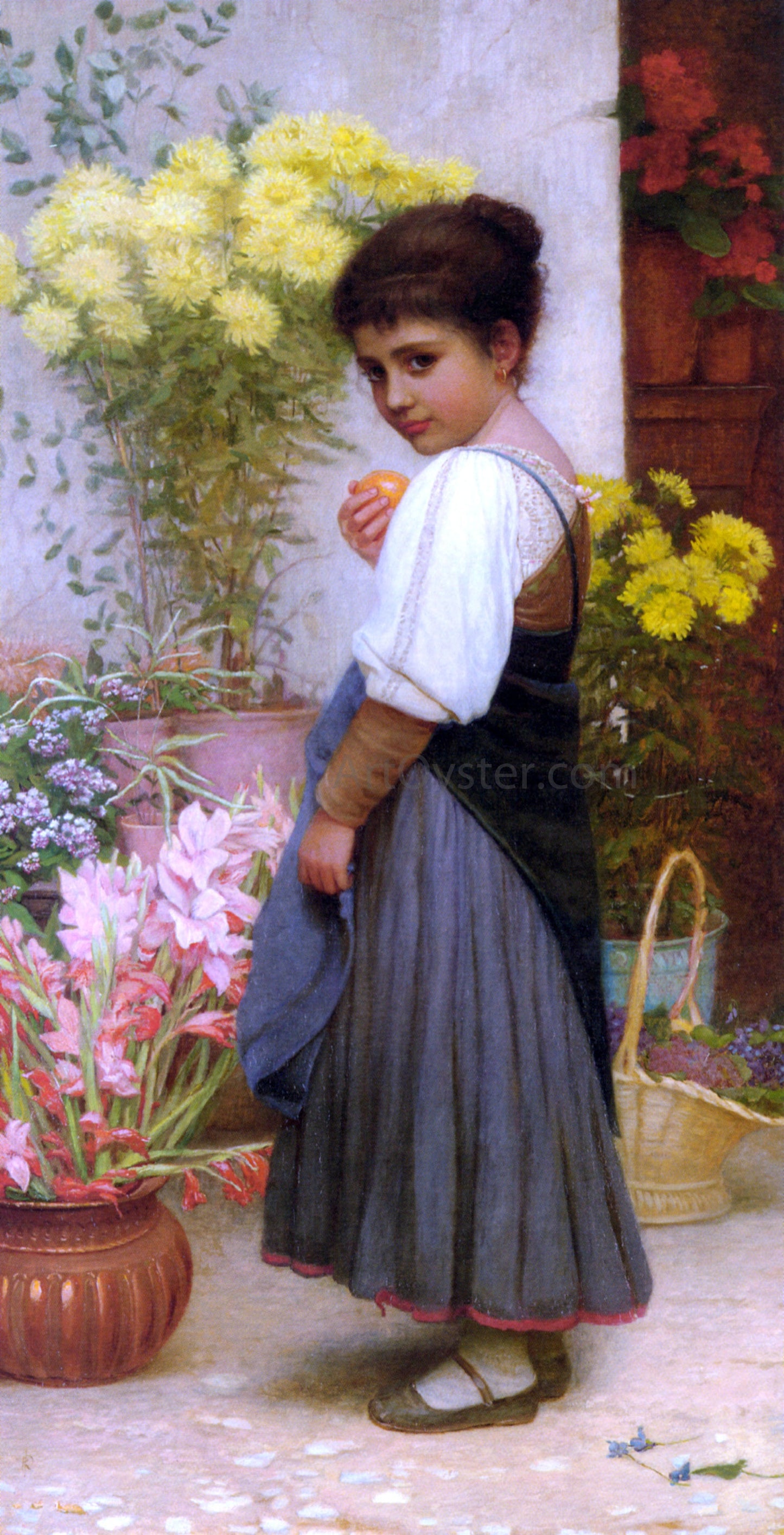 Kate Perugini The Flower Merchant - Canvas Print