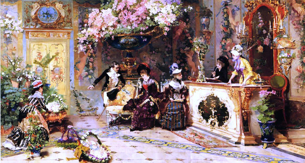 Luis Alvarez Catala The Flower Shop - Canvas Print