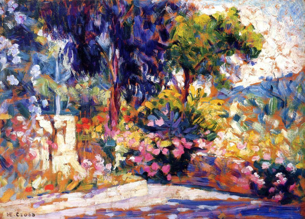 Henri Edmond Cross The Flowered Trees - Canvas Print