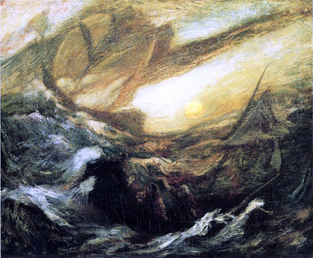 Albert Pinkham Ryder The Flying Dutchman - Canvas Print