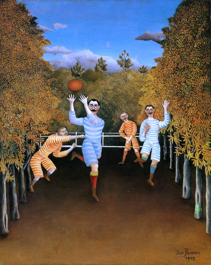 Henri Rousseau The Football Players - Canvas Print