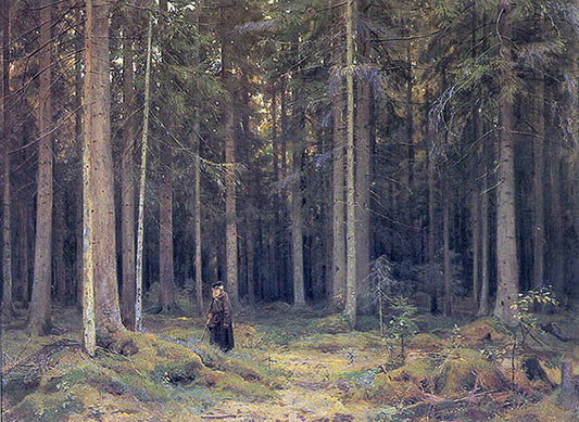 Ivan Ivanovich Shishkin The Forest of Countess Mordvinova - Canvas Print