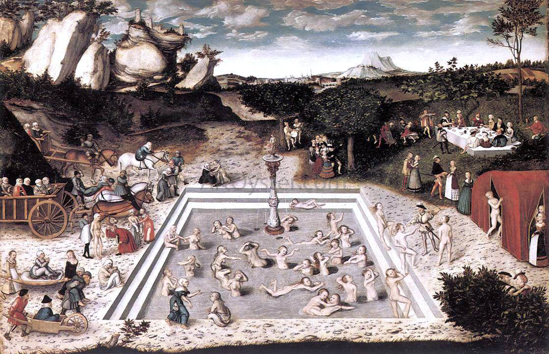 The Elder Lucas Cranach The Fountain of Youth - Canvas Print