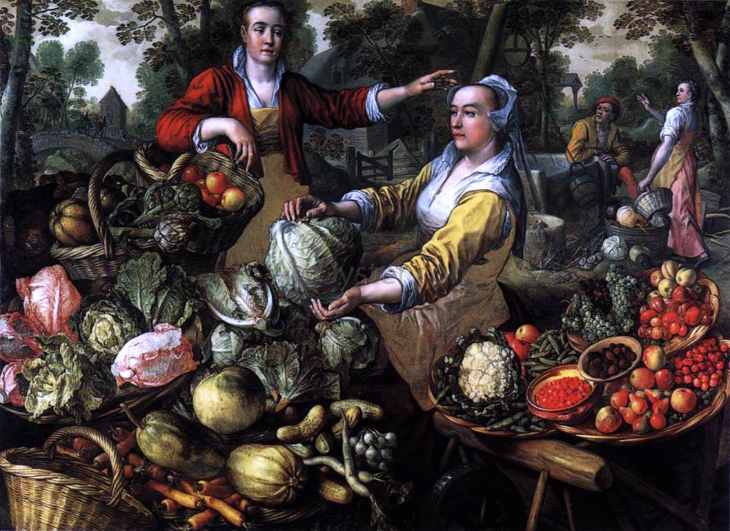 Joachim Beuckelaer The Four Elements: Earth - Canvas Print