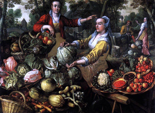 Joachim Beuckelaer The Four Elements: Earth - Canvas Print