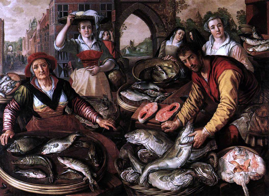 Joachim Beuckelaer The Four Elements: Water - Canvas Print