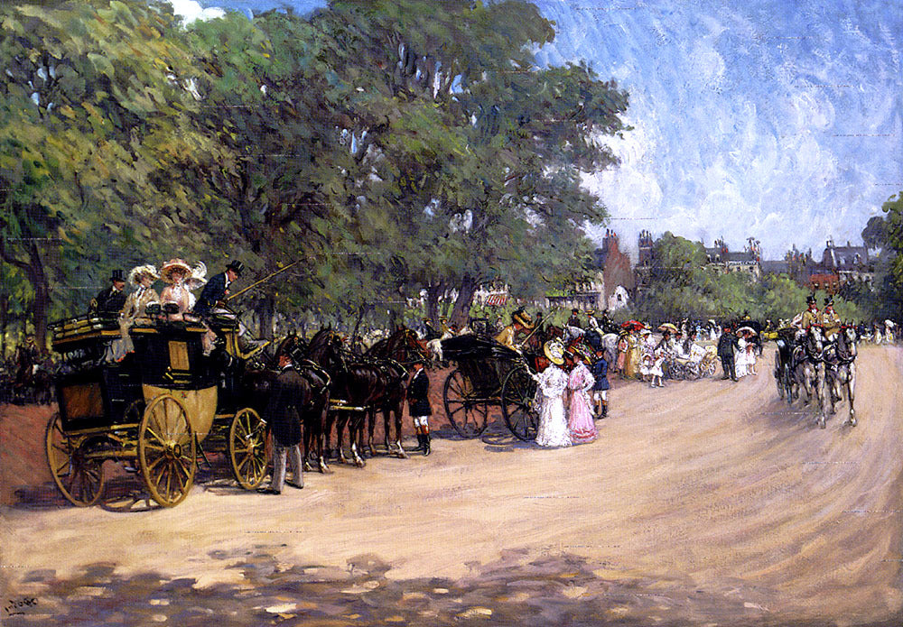Albert Ludovici The Four-in-Hand, Hyde Park - Canvas Print
