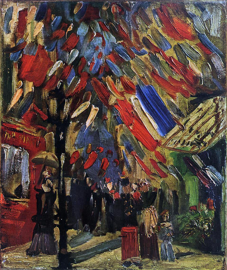 Vincent Van Gogh The Fourteenth of July Celebration in Paris - Canvas Print