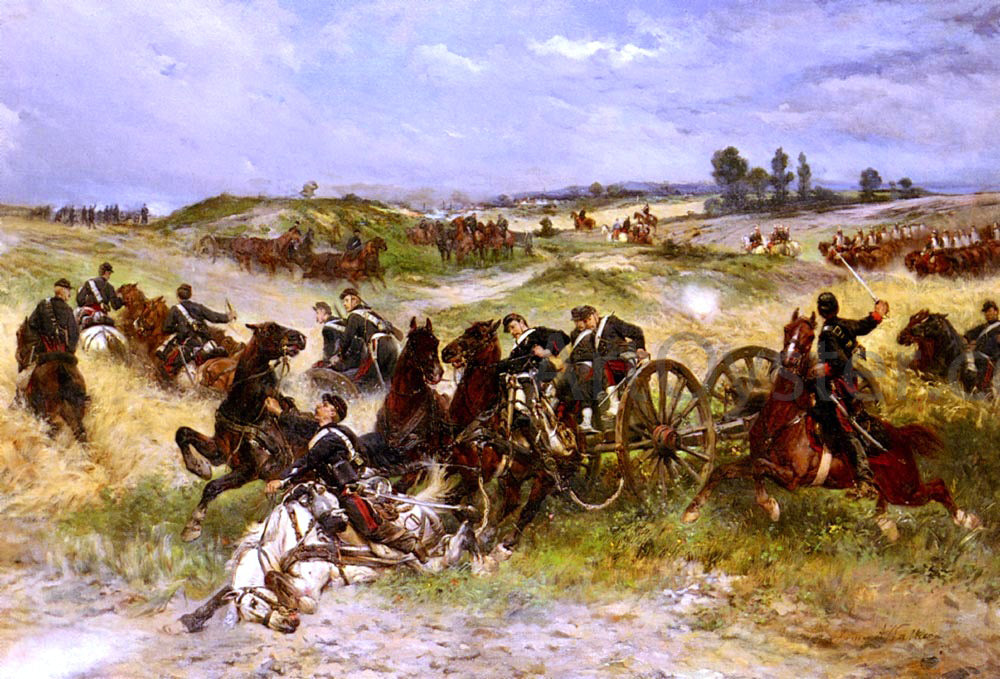 James Alexander Walker The Fray Of Battle - Canvas Print