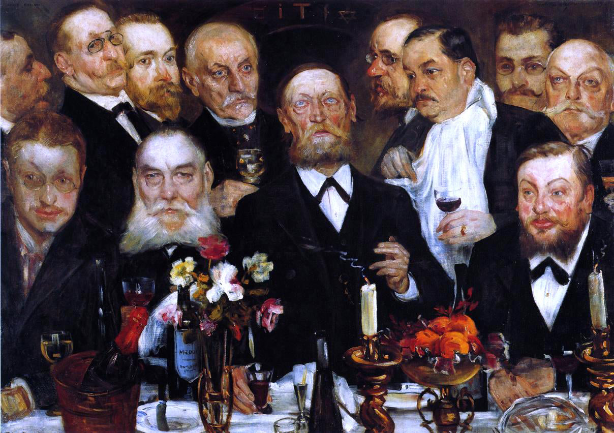 Lovis Corinth The Freemason's (also known as Firm in Loyalty) - Canvas Print