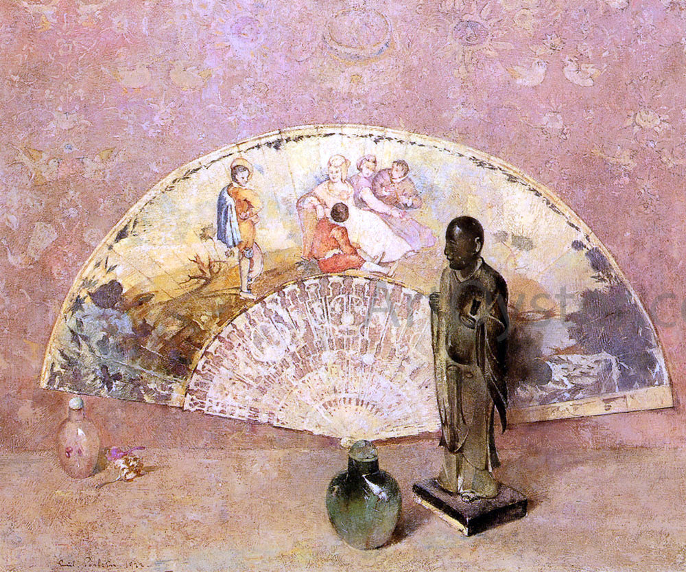 Emil Carlsen The French Fan - Canvas Print