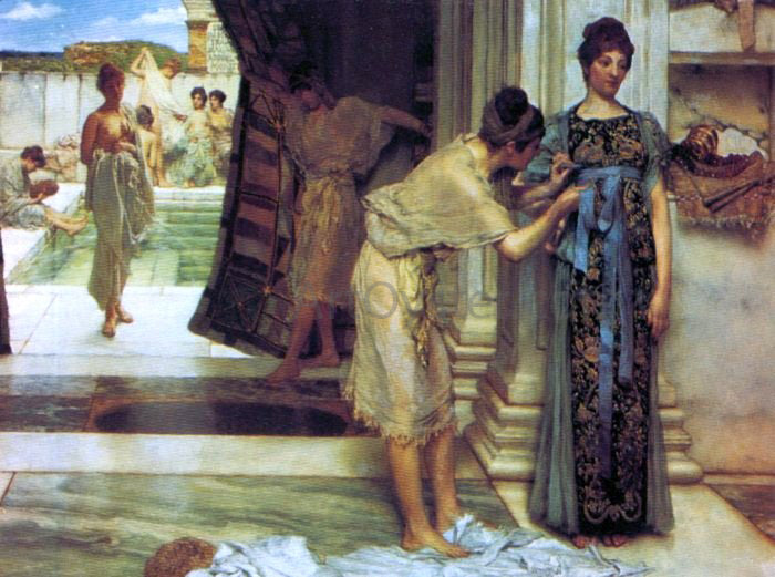 Sir Lawrence Alma-Tadema The Frigidarium - Canvas Print