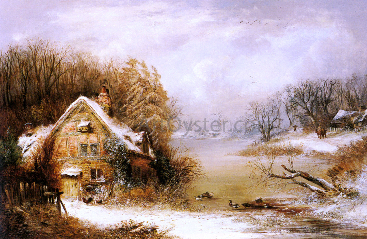 William Thomas Such The Frozen Heart Of Winter - Canvas Print